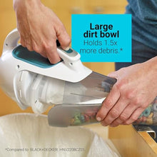 Load image into Gallery viewer, BLACK+DECKER dustbuster Cordless Handheld Vacuum, Portable Vacuum for Car and Home Rechargeable, Powerful Suction, Wide Mouth (HHVI315JO42), BlueGreyWhite_8001
