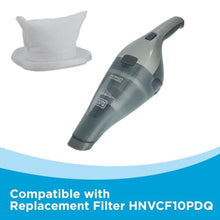 Load image into Gallery viewer, BLACK+DECKER dustbuster Handheld Vacuum, 8V Cordless, Hand Vacuum for Quick Cleanup with Crevice Tool and Washable Filter (HNVC220BCZ01), DarkGrey_7284
