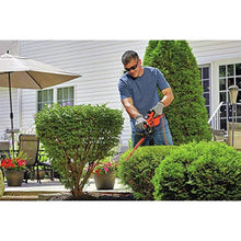 Load image into Gallery viewer, BLACK+DECKER Electric Hedge Trimmer, 17-Inch Corded 3.2 Amp, Dual Action, Reduced Vibration, Cleaner Cut, Lightweight, 3800 Cuts per Min (BEHT150)_506

