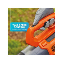 Load image into Gallery viewer, BLACK + DECKER Electric Leaf Blower, Hand Held Blowers for Lawn Care, Up to 450 CFM and 140 MPH Power, Axial, Lightweight, Corded (BEBL750)_4346
