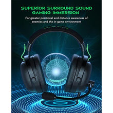 Load image into Gallery viewer, Black Shark Gaming Headset with Noise Canceling Cardioid Mic, Gaming Headsets for PC, PS4, PS5, Xbox, Switch, 50mm Dynamic Drivers, Over-Ear Gaming Headphones with Microphone &amp; LED Light_1742
