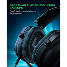Load image into Gallery viewer, Black Shark Gaming Headset with Noise Canceling Cardioid Mic, Gaming Headsets for PC, PS4, PS5, Xbox, Switch, 50mm Dynamic Drivers, Over-Ear Gaming Headphones with Microphone &amp; LED Light_1745
