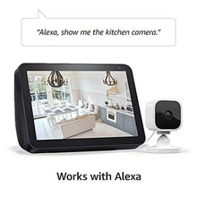 Load image into Gallery viewer, Blink Mini - Compact indoor plug-in smart security camera, 1080p HD video, night vision, motion detection, two-way audio, easy set up, Works with Alexa 2 cameras (White)_2712
