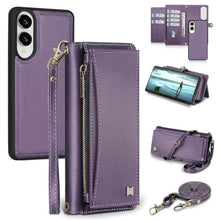 Load image into Gallery viewer, BLISLIAR for Samsung Galaxy S25 Plus Wallet Case with Card Holder/Crossbody Wallet/Strap,[RFID Blocking][Magnetic] PU Leather Shockproof Protective Cover Samsung Galaxy S25 Plus Case 6.7,Purple_1
