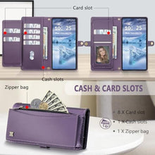 Load image into Gallery viewer, BLISLIAR for Samsung Galaxy S25 Plus Wallet Case with Card Holder/Crossbody Wallet/Strap,[RFID Blocking][Magnetic] PU Leather Shockproof Protective Cover Samsung Galaxy S25 Plus Case 6.7,Purple_3515
