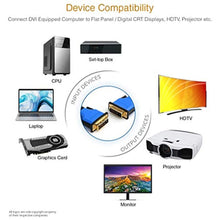 Load image into Gallery viewer, BlueRigger DVI to DVI Cable 30FT (High Resolution 2560x1600, DVI-D Cable 24+1 Dual Link, Gold Plated) DVI Cables for Gaming, HDTV Monitors, Projectors, Graphics/Video Cards, Black_7452
