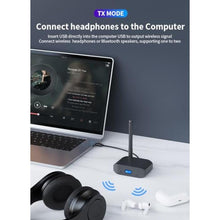 Load image into Gallery viewer, Bluetooth 5.3 Receiver for Home Stereo Adapter for HiFi Music Streaming, Wired Speakers,with AUX 3.5mm/USB-C Data Cable, Long Range,Low Latency and HD Audio, Black_1588

