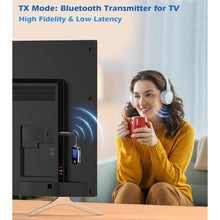 Load image into Gallery viewer, Bluetooth 5.3 Transmitter Receiver 2 in 1 with LCD Screen, Black_5048
