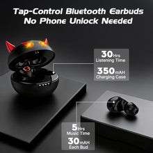 Load image into Gallery viewer, Bluetooth earphones B29 black, with a 350mAh charging case, 40 hours of talk time, waterproof, noise cancelling, built-in microphone, suitable for truck drivers, offices, fitness, and entertainment._2859
