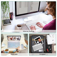Load image into Gallery viewer, Bluetooth Keyboard and Mouse Combo for iPad - Rechargeable Wireless Keyboard &amp; Mouse with 7-Color Backlit Compatible with iPad 9th/8th Gen, iPad Pro/Air/Mini, iPhone14/13/12 Pro, White_6896
