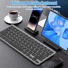 Load image into Gallery viewer, Bluetooth Keyboard for iPad 10th, 9th, 8th Gen, iPad Pro 12.9/11/10.5/9.7 in, iPad Air/Mini, Mac, MacBook, iMac, Tablets, PC Desktop Laptop - Wireless Computer Keyboard, Office Accessories Supplies, AluminumGray_13
