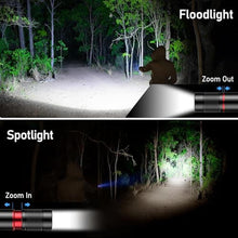 Load image into Gallery viewer, Blukar Rechargeable Flashlight, Super Bright Adjustable Focus Flashlights, Black_1264
