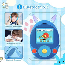 Load image into Gallery viewer, BluKaSa 64GB Kids MP3 Player with Bluetooth, Speaker, Games &amp; Ear Lights_1098
