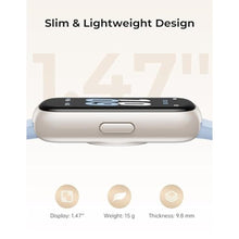 Load image into Gallery viewer, BOALZETD Fitness Tracker with 24/7 Heart Rate Monitor, Sleep Tracker - 3 ATM Waterproof Fitness Watch Calorie Step Counter Smart Watch Includes 3 Sport Bands for Android iOS Women Men, Starlight/Blue, StarlightBlue_826
