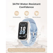 Load image into Gallery viewer, BOALZETD Fitness Tracker with 24/7 Heart Rate Monitor, Sleep Tracker - 3 ATM Waterproof Fitness Watch Calorie Step Counter Smart Watch Includes 3 Sport Bands for Android iOS Women Men, Starlight/Blue, StarlightBlue_828
