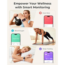 Load image into Gallery viewer, BOALZETD Fitness Tracker with 24/7 Heart Rate Monitor, Sleep Tracker - 3 ATM Waterproof Fitness Watch Calorie Step Counter Smart Watch Includes 3 Sport Bands for Android iOS Women Men, Starlight/Blue, StarlightBlue_829
