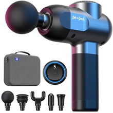 Load image into Gallery viewer, BOB AND BRAD C2 Massage Gun, FSA Eligible &amp; HSA Approved Deep Tissue Percussion Massager Gun, Muscle Massager with 5 Speeds and 5 Heads, Electric Back Massagers for Professional Athletes Home Gym, MatteBlack_1
