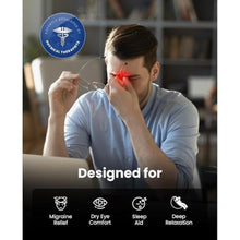 Load image into Gallery viewer, BOB AND BRAD Eye Massager with Heat, FSA Eligible HSA, Eye Massager Mask with Remote Control, Headache Massager for Migraines Dry Eye Stress Relief Improve Sleep, Birthday Gifts for Women Men, White_960
