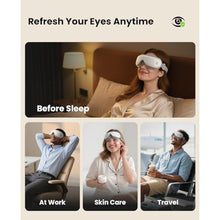 Load image into Gallery viewer, BOB AND BRAD Eye Massager with Heat, FSA Eligible HSA, Eye Massager Mask with Remote Control, Headache Massager for Migraines Dry Eye Stress Relief Improve Sleep, Birthday Gifts for Women Men, White_961
