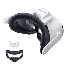 Load image into Gallery viewer, BOBOVR F2 Fitness Facial Interface (Upgraded Version) - Compatible with Oculus/Meta Quest2, Soft PU Face Cover/Pad, Active Air Circulation Micro-Fan Ventilation to Reduce Lens Fogging, Black_1
