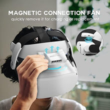 Load image into Gallery viewer, BOBOVR F2 Fitness Facial Interface (Upgraded Version) - Compatible with Oculus/Meta Quest2, Soft PU Face Cover/Pad, Active Air Circulation Micro-Fan Ventilation to Reduce Lens Fogging, Black_1994
