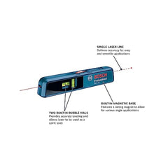 Load image into Gallery viewer, BOSCH GLL 1 P 65 Ft Line and Point Laser, Includes 2 AA Batteries &amp; Versatile Mount_1605
