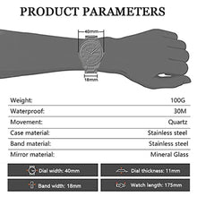 Load image into Gallery viewer, BOSCK Analog Mens Watch,40mm Easy Read Auto Date and Day Stainless Steel Business Watch for Men,30M Waterproof Sports Mens Wrist Watches, Goldsilver_7942
