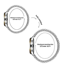 Load image into Gallery viewer, BOSHIYA Watches for Women Easy Reader 30mm Stainless Steel Expansion Band Sliver Gold Ladies Small Wrist Watch (Gold)_813
