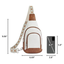 Load image into Gallery viewer, BOSTANTEN Sling Bag for Women Leather Crossbody Bag Vintage Cross Body Purse for Travel with Guitar Strap, Bohemian Style_1303
