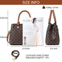 Load image into Gallery viewer, BOSTANTEN Women Leather Handbag Designer Top Handle Satchel Shoulder Bag Crossbody Purses Deep Coffee-Brown, BdeepCoffeeSignature_306
