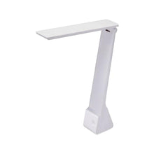 Load image into Gallery viewer, Bostitch Office KT-VLED1810-WHITE Powered Rechargeable Battery LED Desk Lamp, 3 Color Temperatures, Flip Open, White_8076
