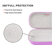 Load image into Gallery viewer, BOVKE Travel Carrying Case Compatible with 3M Littmann Classic III, Lightweight II S.E, MDF Acoustica Deluxe Stethoscopes - Extra Room for Medical Scissors EMT Trauma Shears and LED Penlight, Purple, PuLeatherPurple_8642
