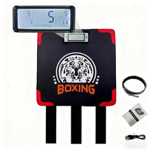 Load image into Gallery viewer, Boxing Strength Tester, that displays Strength and Speed, a Punch Machine with Adjustable Height, a Household Boxing wall Hanging Machine, Adult and Kids Boxing Training Equipment., ABLACK_1
