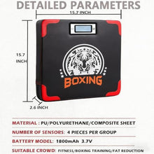 Load image into Gallery viewer, Boxing Strength Tester, that displays Strength and Speed, a Punch Machine with Adjustable Height, a Household Boxing wall Hanging Machine, Adult and Kids Boxing Training Equipment., ABLACK_4067
