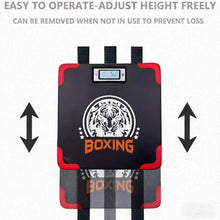 Load image into Gallery viewer, Boxing Strength Tester, that displays Strength and Speed, a Punch Machine with Adjustable Height, a Household Boxing wall Hanging Machine, Adult and Kids Boxing Training Equipment., ABLACK_4068
