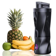 Load image into Gallery viewer, Boxonly Portable Juicer Blender, USB Rechargeable Smoothie Maker with 6 Upgraded Blades and 6000mAh Battery, 700ml/24oz Capacity, Ideal for Smoothies, Protein Shakes, Travel and Office (Black), PureBlack_1
