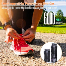 Load image into Gallery viewer, Boxonly Portable Juicer Blender, USB Rechargeable Smoothie Maker with 6 Upgraded Blades and 6000mAh Battery, 700ml/24oz Capacity, Ideal for Smoothies, Protein Shakes, Travel and Office (Black), PureBlack_5164
