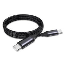 Load image into Gallery viewer, BoxWave Cable Compatible with BlueParrott B450-XT - DirectSync PD Cable (3ft) - USB-C to USB-C (100W), Type C Braided Charge and Fast Sync - Jet Black, JetBlack_1298
