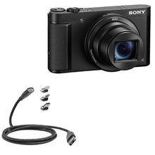 Load image into Gallery viewer, BoxWave Cable Compatible with Sony Cyber-Shot DSC-HX99 - MagnetoSnap PD AllCharge Cable (100W), Magnet Charging Braided USB Type-C Micro - Jet Black, JetBlack_1
