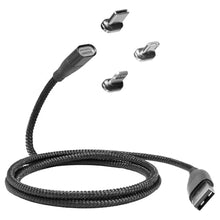 Load image into Gallery viewer, BoxWave Cable Compatible with Sony Cyber-Shot DSC-HX99 - MagnetoSnap PD AllCharge Cable (100W), Magnet Charging Braided USB Type-C Micro - Jet Black, JetBlack_933
