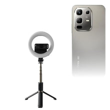Load image into Gallery viewer, BoxWave Stand and Mount Compatible with Infinix Note 50X 5G - RingLight SelfiePod, Selfie Stick Extendable Arm with Ring Light - Jet Black, JetBlack_1
