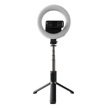 Load image into Gallery viewer, BoxWave Stand and Mount Compatible with Infinix Note 50X 5G - RingLight SelfiePod, Selfie Stick Extendable Arm with Ring Light - Jet Black, JetBlack_17
