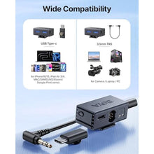 Load image into Gallery viewer, BOYA BOYALINK 3 Wireless Lavalier Microphone for iPhone/Android/Camera/PC/Tablets,AI Noise Cancellation, 48kHz/24Bit Studio Sound,APP Control, 984ft 6h Battery for Vlogging Interview(No Charging Case), Black_5570
