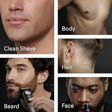 Load image into Gallery viewer, Braun All-in-One Series 9 PRO Men's Electric Beard Trimmer, Hair Clipper, Shaver &amp; Razor for Face, Hair &amp; Body, AIO 9550 with Gillette Labs Razor, Cordless, SatinChrome_331
