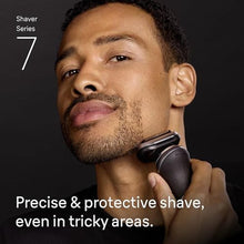 Load image into Gallery viewer, Braun Electric Shaver for Men, Series 7 7120s, Wet &amp; Dry Shave, Turbo &amp; Gentle Shaving Modes, Waterproof Foil Shaver, with Precision Trimmer, Space Grey, SpaceGrey_3706
