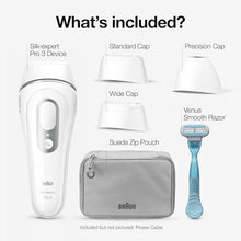 Load image into Gallery viewer, Braun IPL Long-Lasting Hair Removal System for Women and Men, Silk Expert Pro 3 PL3221, Permanent Visible Hair Reduction, Head-to-Toe Usage, for Body &amp; Face, Alternative to Salon Laser Hair Removal_907
