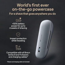 Load image into Gallery viewer, Braun Powercase for Electric Razors for Men, Compatible with Braun Series 9 Pro, Series 9 and Series 8 Electric Shavers, Portable Shaver Case, Charges for Up to 6 Weeks, Grey_4288
