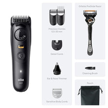 Load image into Gallery viewer, Braun Series 7 All-in-One Beard &amp; Body Grooming Kit for Men, Cordless Trimmer, Hair Clippers &amp; Shaver for Face, Hair &amp; Body with Gillette ProGlide Razor, AIO 7530, MatteBlack_487
