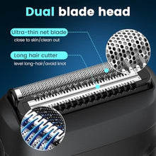 Load image into Gallery viewer, Brightup Electric Foil Shavers for Men, Mini Electric Razor for Shaving Face, Compact Travel Shaver with Floating Blades, Waterproof Wet/Dry Razor USB C Rechargeable_9
