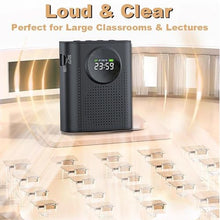 Load image into Gallery viewer, BSONE Voice Amplifier with Wireless Microphone for Teachers Portable Bluetooth Clip-On PA System with Lapel Mic and Speaker for Classroom,Tour Guide, Meeting Presentation, Conference, Black_2702
